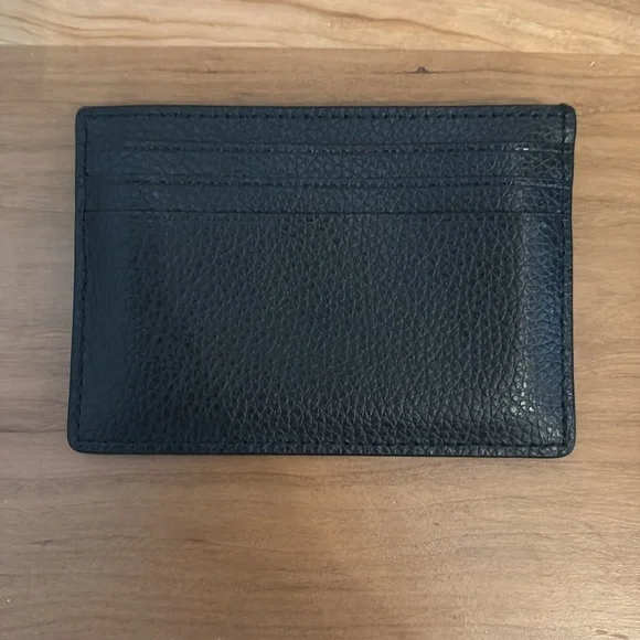 Kate Spade Black Pebbled Leather Card Holder - Picture 2 of 3